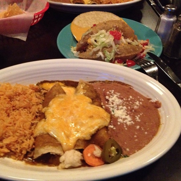 I got the Pablo deluxe combo. The enchiladas were great. The puffy taco was bad. The tortilla tasted stale. Never had such a thing but I had high hopes for it. Rice and beans are the real deal.