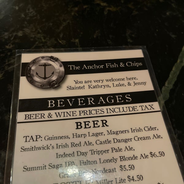 The Anchor Fish & Chips Sheridan 302 13th Ave NE