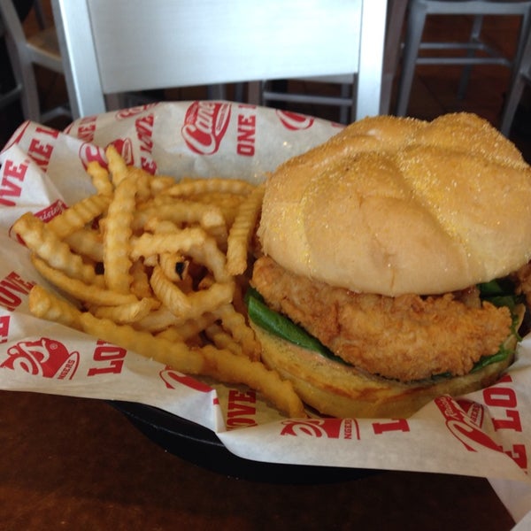 Photo taken at Raising Cane&#39;s Chicken Fingers by Mary H. on 3/2/2014
