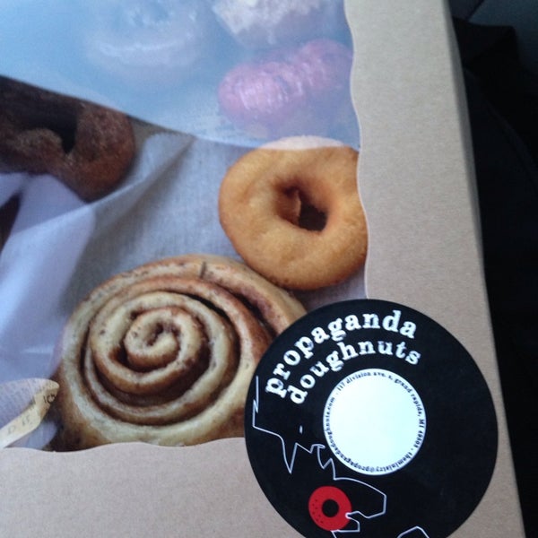 Photo taken at Propaganda Doughnuts by Nicole d. on 2/13/2014