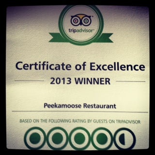 6/28/2013 tarihinde Peekamoose Restaurantziyaretçi tarafından Peekamoose Restaurant'de çekilen fotoğraf