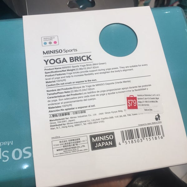 miniso yoga brick