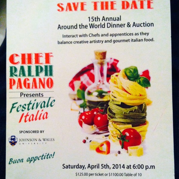 Save the date 4/5/2014 with #RalphPagano #Miami #Italian Event cc: @AlbaSeaside