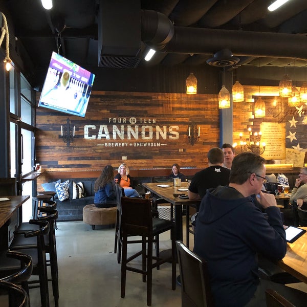 Photo taken at 14 Cannons Brewery and Showroom by Mike B. on 3/25/2018