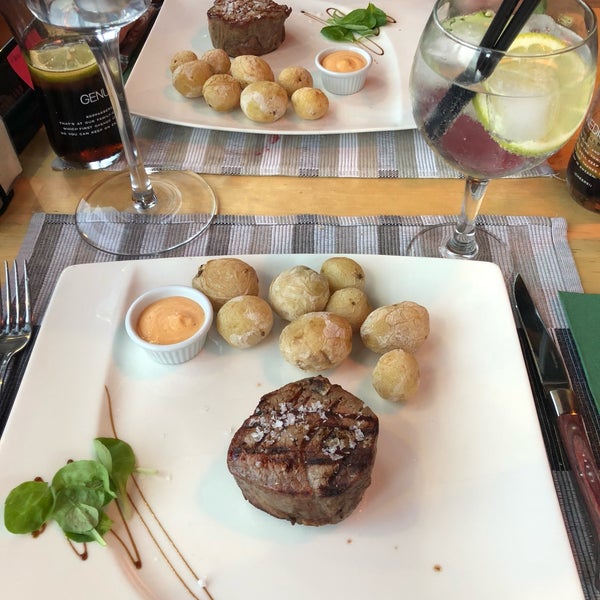 Go for the fillet steak. Very reasonable price and perfectly on point. The staff is quick and always friendly and the kitchen is great.