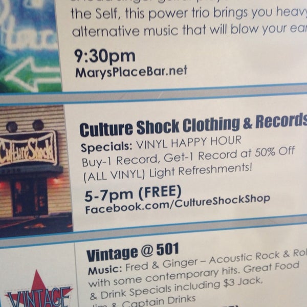 รูปภาพถ่ายที่ Culture Shock Clothing &amp; Records โดย Lauren V. เมื่อ 2/7/2014
