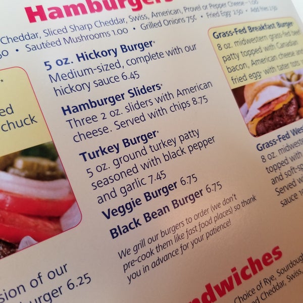 Get the Turkey burger.