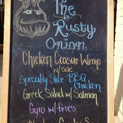 Brrrr What a cold Tuesday. Wondering where to go for lunch? The Rusty Onion's Featured Specials....