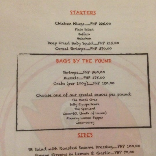 Shrimp Bucket Seafood Restaurant in Taguig City