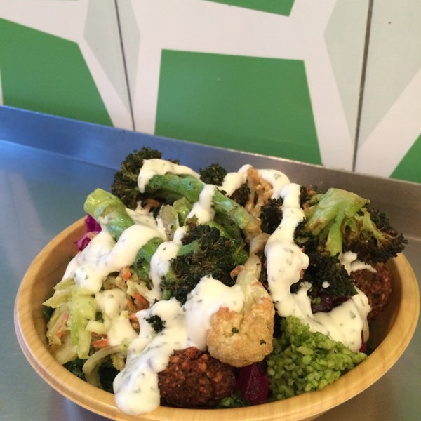 Photo taken at Maoz Vegetarian by Christina on 10/15/2014