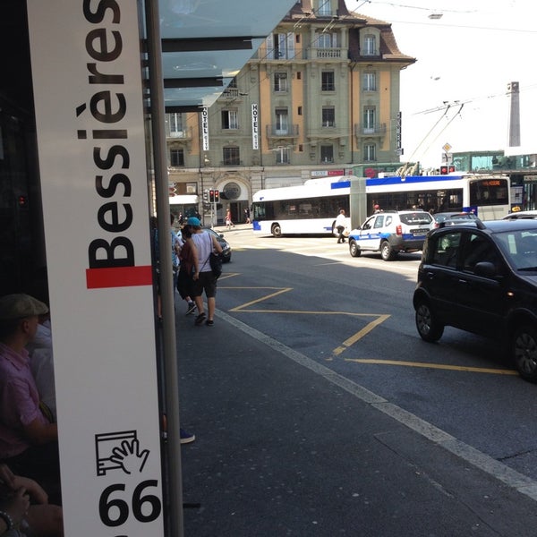 Arret Tl Bessieres Bus Stop In Lausanne