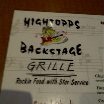 Foto diambil di Hightopps Backstage Grille oleh Allen S. pada 1/18/2012