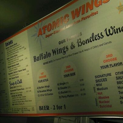 Photo taken at Atomic Wings by Chevar F. on 2/17/2012