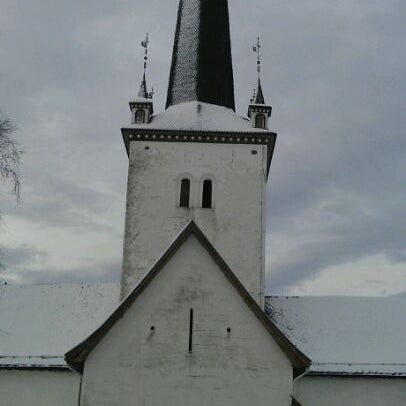 Photo taken at Ringsaker Kirke by Lene P. on 1/15/2012