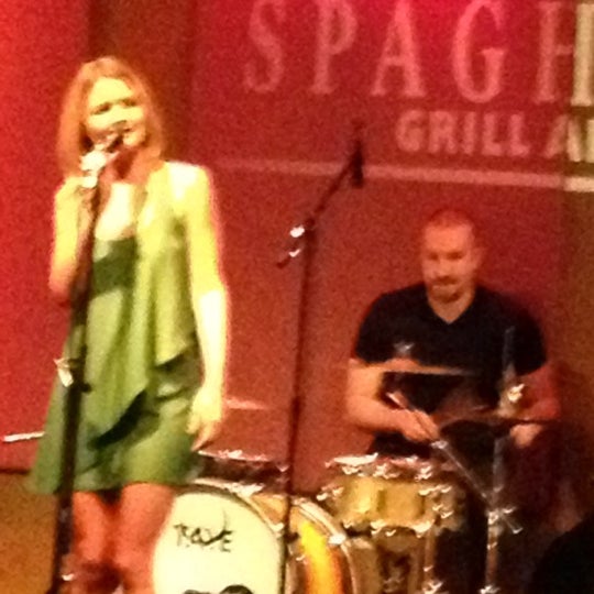 Photo taken at Spaghettini Fine Dining &amp; Entertainment by vickie m. on 5/10/2012