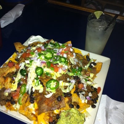 If you want an app to share, order the nachos. Portions are generous.