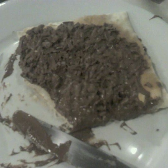 Pizza de chocolate com chocolate de verdade :)