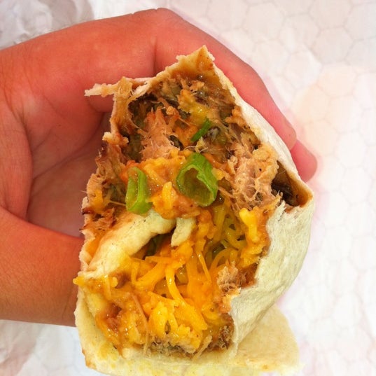 Pulled pork burrito is awesome, you can taste the juices as you bite into it. Definitely will have to try this place again.