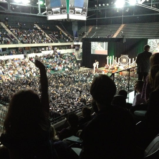 Photo taken at EMU Convocation Center by Ryan H. on 4/29/2012