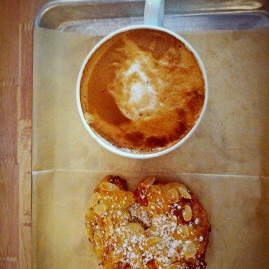 Get the almond croissant gets baked to perfection.