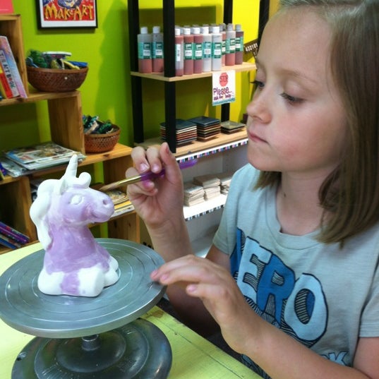 Photo taken at HOTplate Pottery &amp; Clayworks by Laura K. on 5/19/2012
