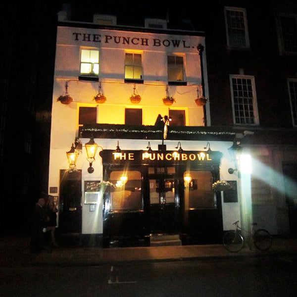 The Punch Bowl Pub in Mayfair