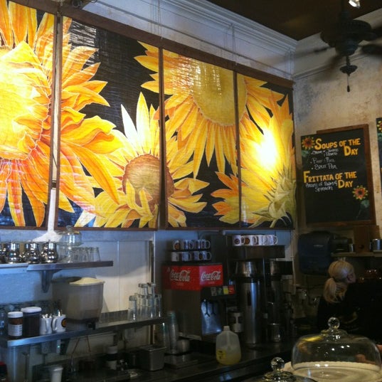 Photo taken at Sunflower Caffé Espresso &amp; Wine by SomethingAboutSonoma on 4/9/2012