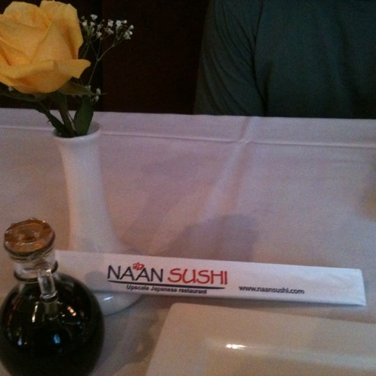 Photo taken at Naan Sushi by Angel R. on 8/22/2012