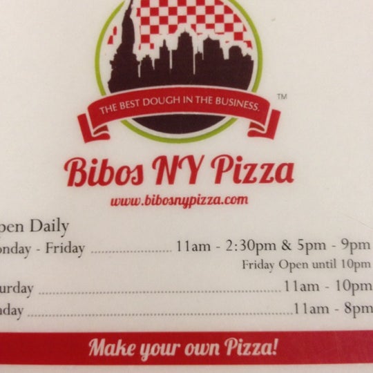 Das Foto wurde bei Bibo&#39;s NY Pizza von Renee W. am 5/3/2012 aufgenommen
