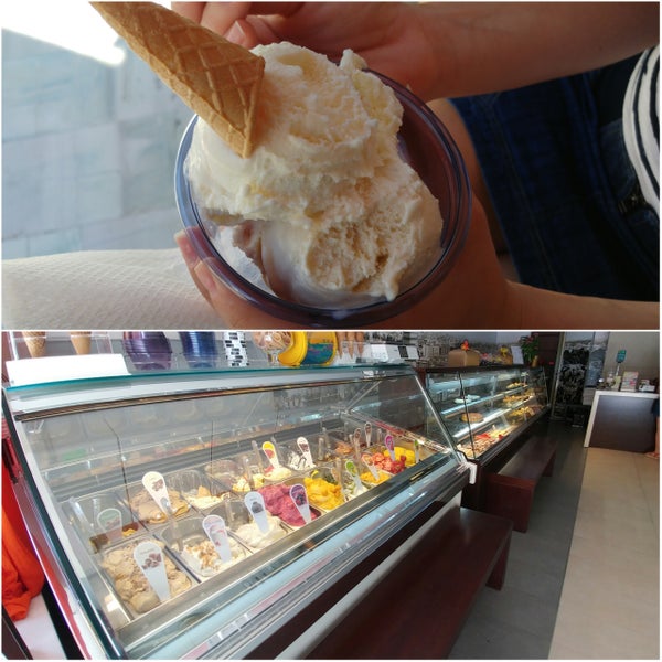 The Gelato here is exceptional. I've been here four more times and I'm trying to taste new flavors every time. The Panna Cotta and Bacio now, was perfect. So creamy and tasty!