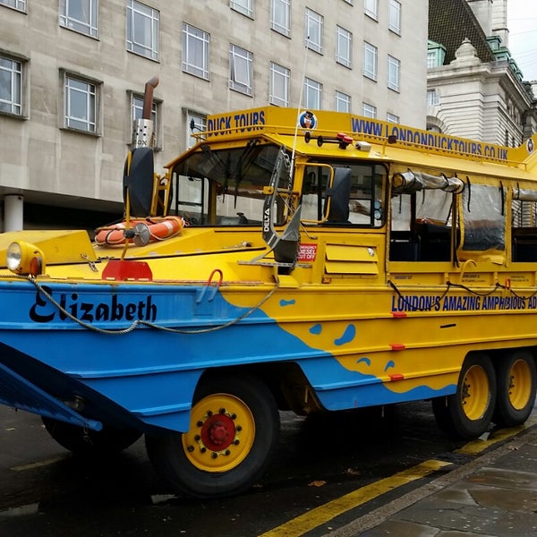 Photo taken at London Duck Tours by Sarah T. on 12/7/2014