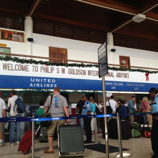 Photo taken at Philip S.W. Goldson International Airport (BZE) by Jennifer F. on 12/22/2012