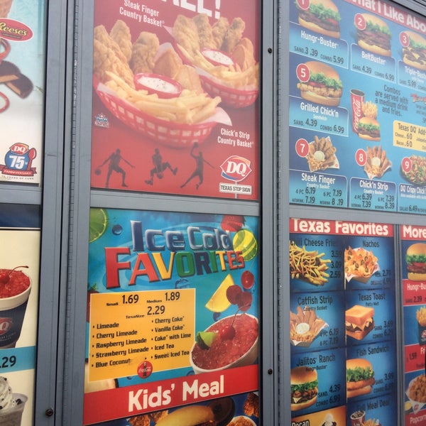 Texas dairy cheap queen menu