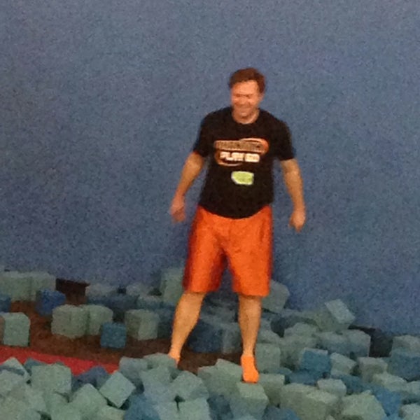 Photo taken at Helium Trampoline &amp; Indoor Adventure Park by Michael F. on 4/27/2014