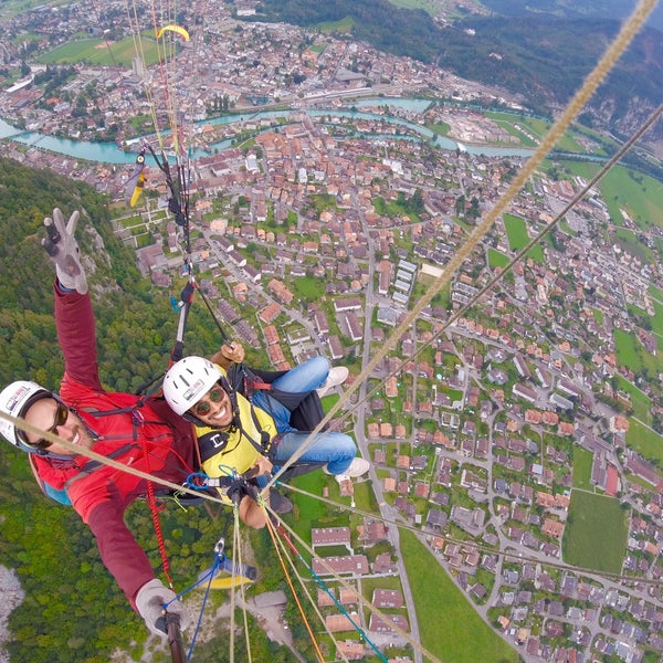 Foto diambil di AlpinAir Paragliding Interlaken oleh Abdullah ⛵️ pada 9/1/2019