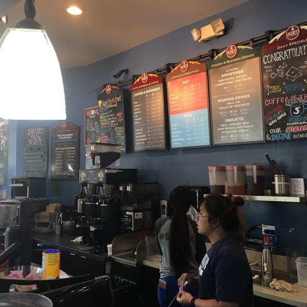 5/3/2018 tarihinde Jim R.ziyaretçi tarafından Saxbys Coffee'de çekilen fotoğraf