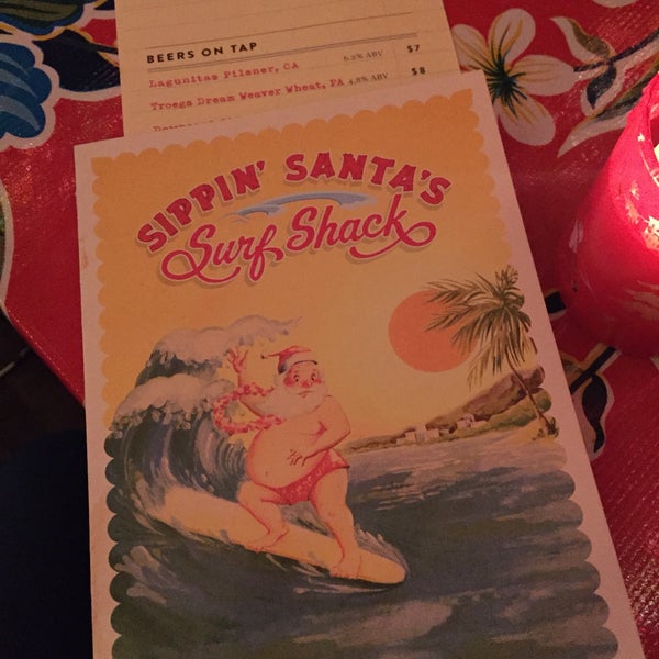 Photo taken at Sippin&#39; Santa&#39;s Surf Shack by Ben M. on 12/14/2016