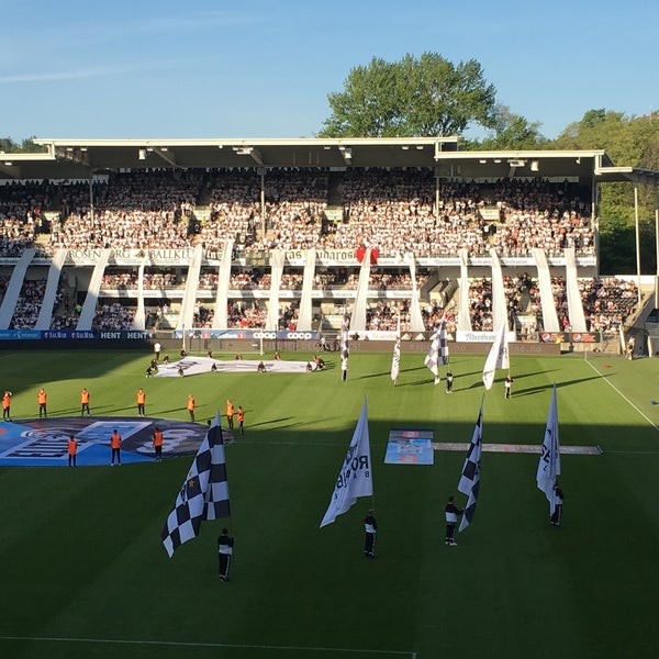 Photo taken at Lerkendal Stadion by Harald B. on 5/27/2018
