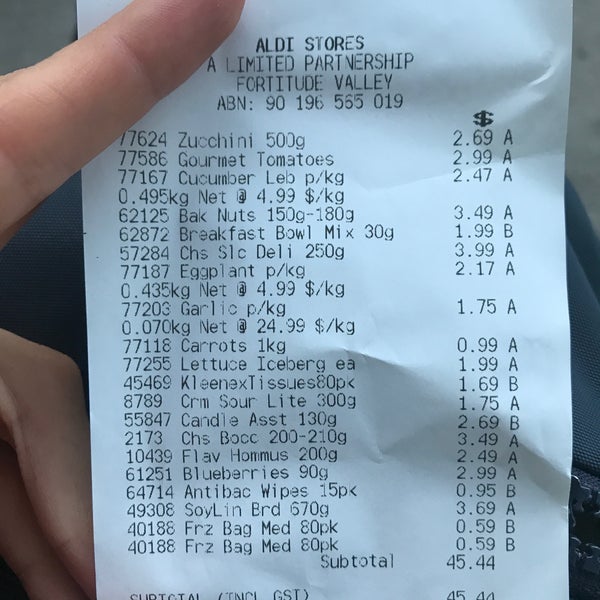 ALDI Supermarket in Brisbane, QLD