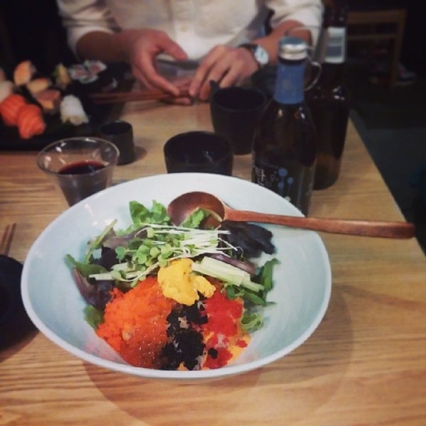 Photo taken at Sakanaya Restaurant by Mayumi I. on 4/20/2014