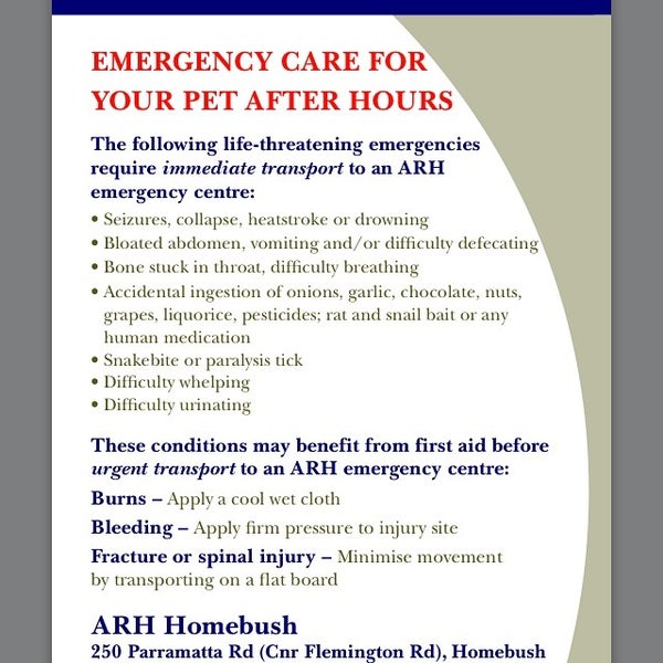 Animal Referral Hospital - Homebush, NSW