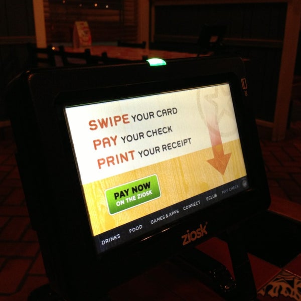 You can pay with your card at the table!