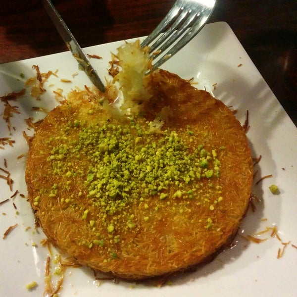 Get the Kunefe. You will forget Baklava and every other dessert you have ever had.