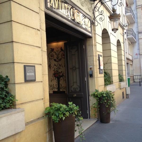 Photo taken at Hôtel Louison (Ex-Aviatic Saint-Germain) by Charlotte O. on 7/9/2013