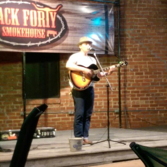 Photo taken at Back Forty Smokehouse by Joshua W. on 4/11/2014