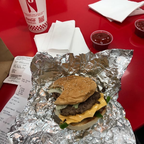 Photo taken at Five Guys by Giles H. on 4/26/2018