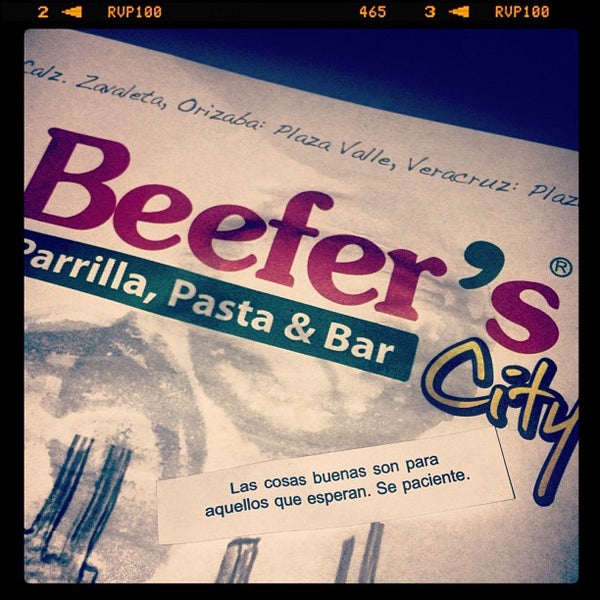 Photo taken at Beefers City (Zavaleta ,Pue) Parrilla y Bar by audrick c. on 10/6/2012