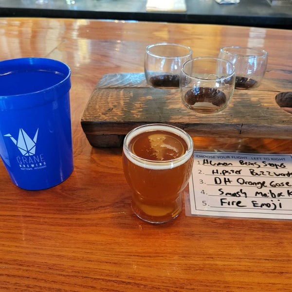 Photo taken at Crane Brewing Company by Aaron H. on 5/11/2022