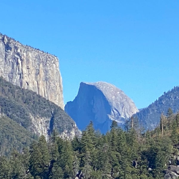 A webcam view of half Dome