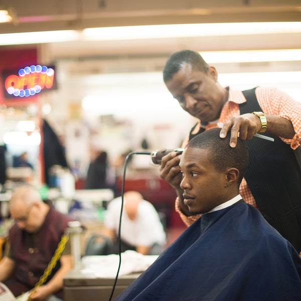 Sit down with one of 25 stylists at the 65-year-old barber shop.